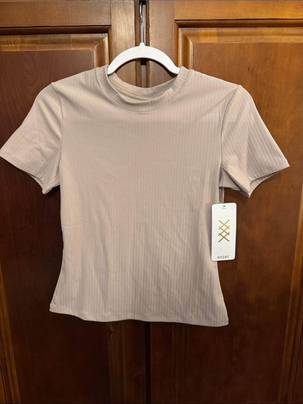 Rhone NWT Modern Ribbed Tee Short sleeve in Taupe. - Picture 2 of 10